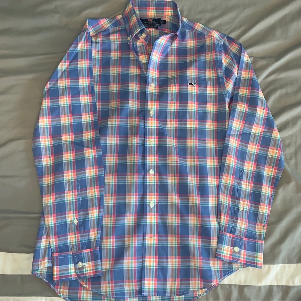 Vineyard Vines Plaid Oxford